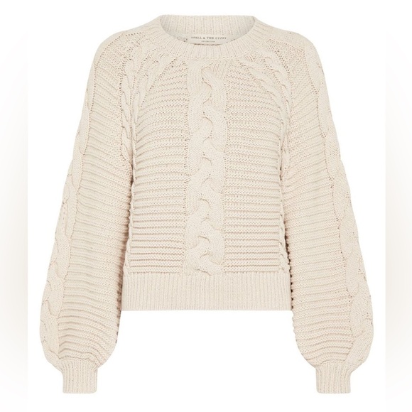 🛑 SOLD 🛑 Spell Brunch Cable Knit Jumper in Sand 🫶 - Picture 8 of 16